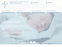 Tablet Screenshot of maternite-catholique-sainte-felicite.fr